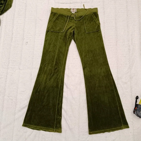 Vintage Juicy Couture Tracksuit Matching Set XL Medium Jacket Pants Pockets Y2k - Picture 3 of 16